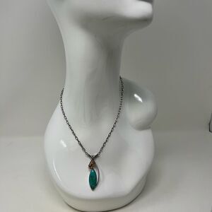 Jay King DTR .925 Turquoise and Citrine necklace.